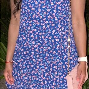 Floral Blue Dress